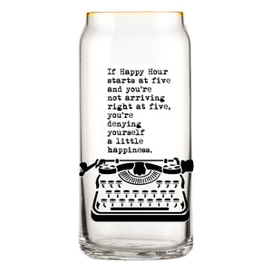 That "Happy Hour" Glass by WRDSMTH