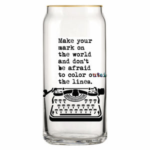 That "Outside Lines" Glass by WRDSMTH