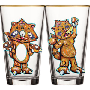 That "Chug the Beer and Fill the Belly" Glass by City Kitty